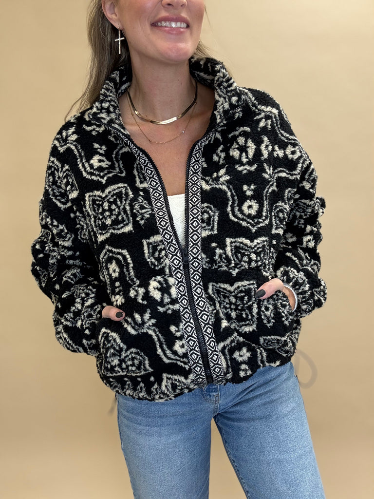 Paisley Sherpa Jacket