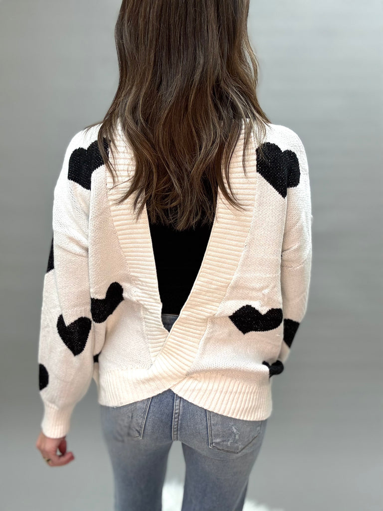 Heartbreaker Open Back Sweater