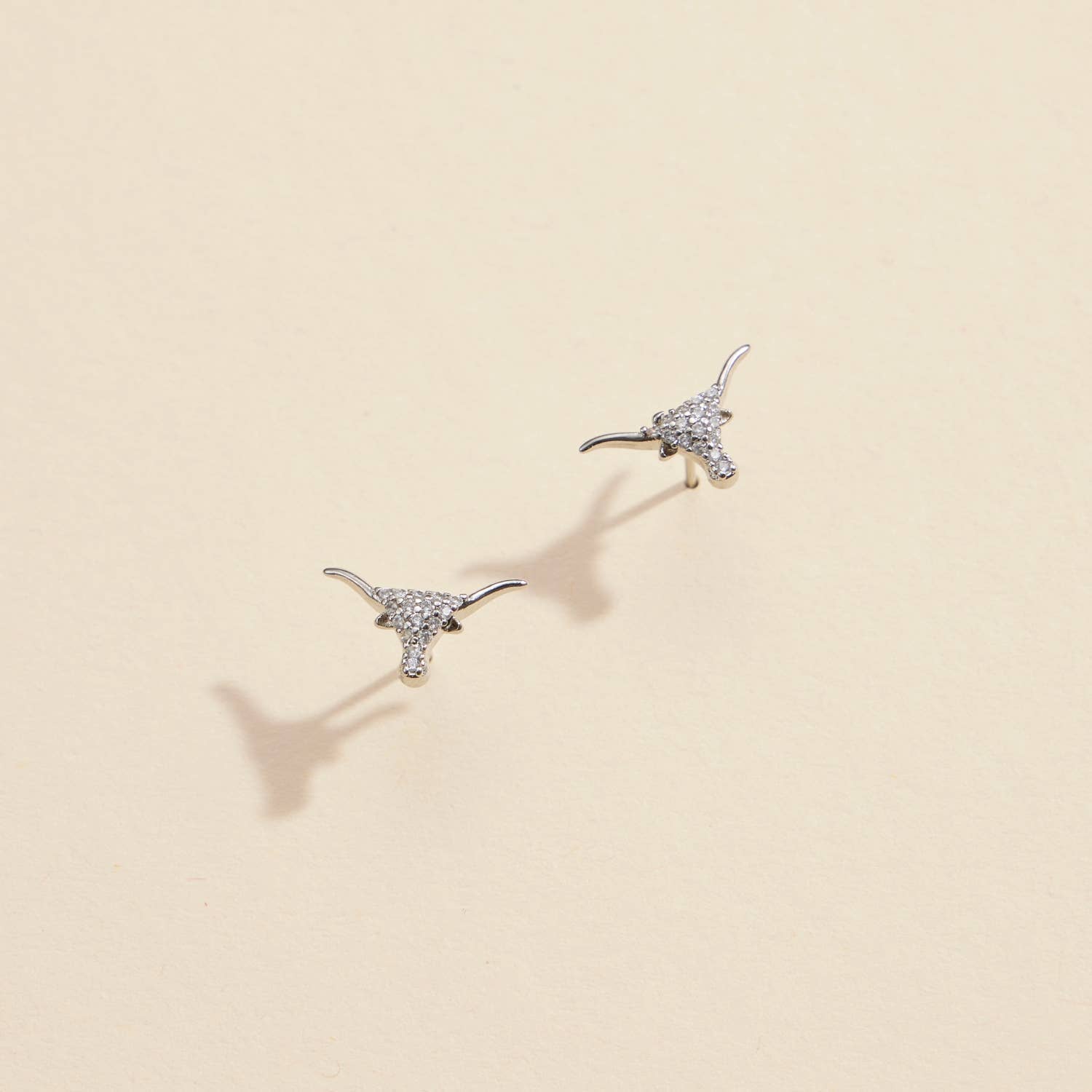 Bull Head Stud Earrings