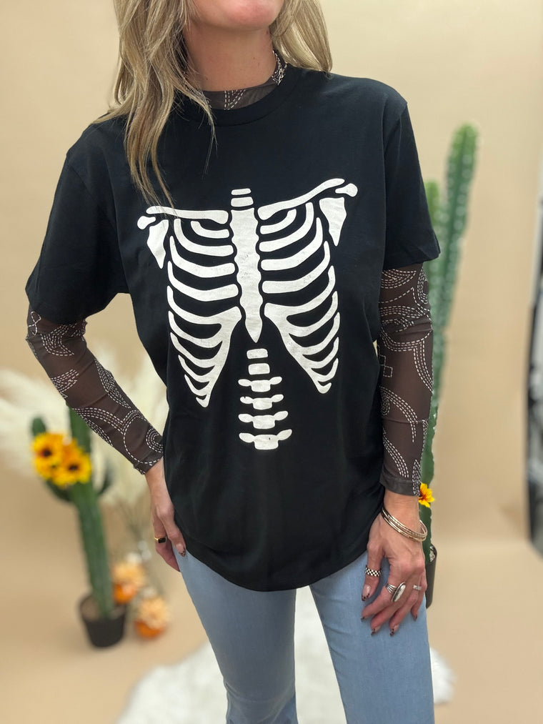 Skeleton Ribcage T-Shirt