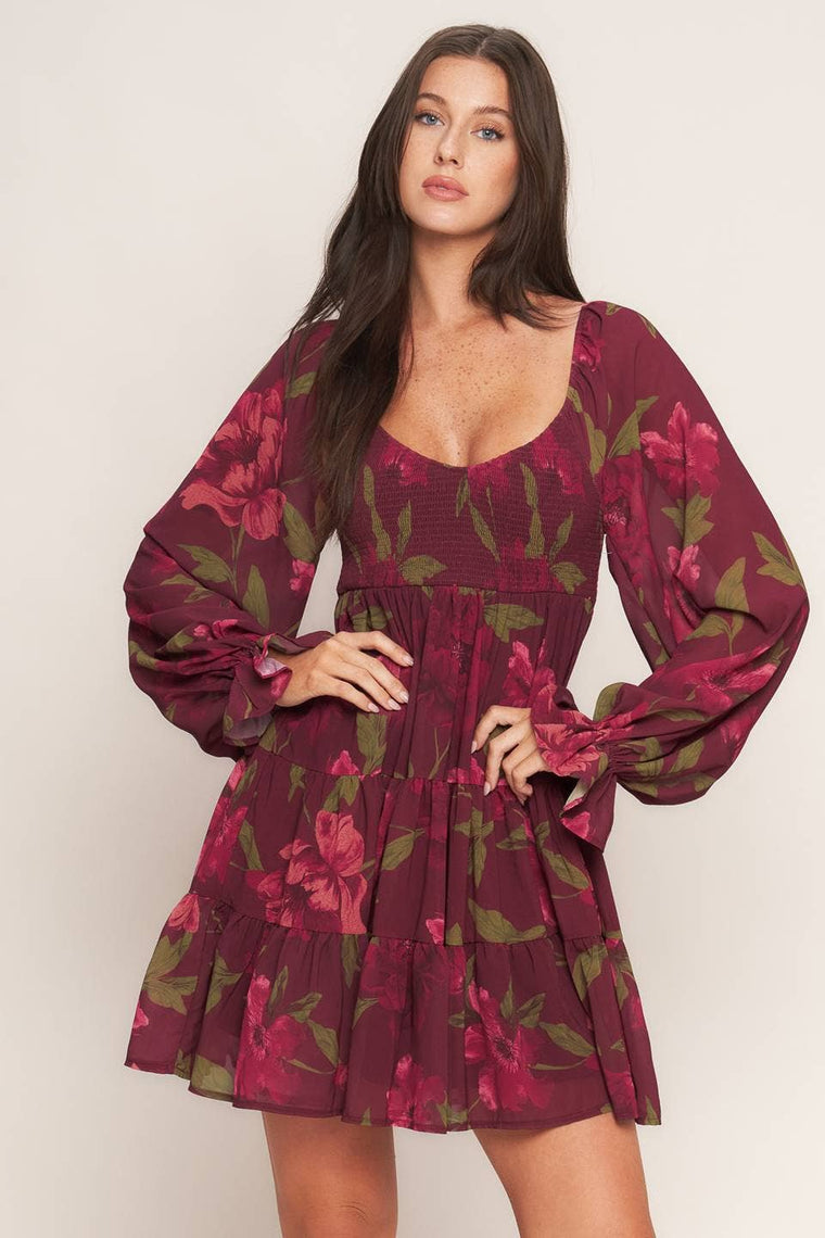 Poinsettia Mini Dress