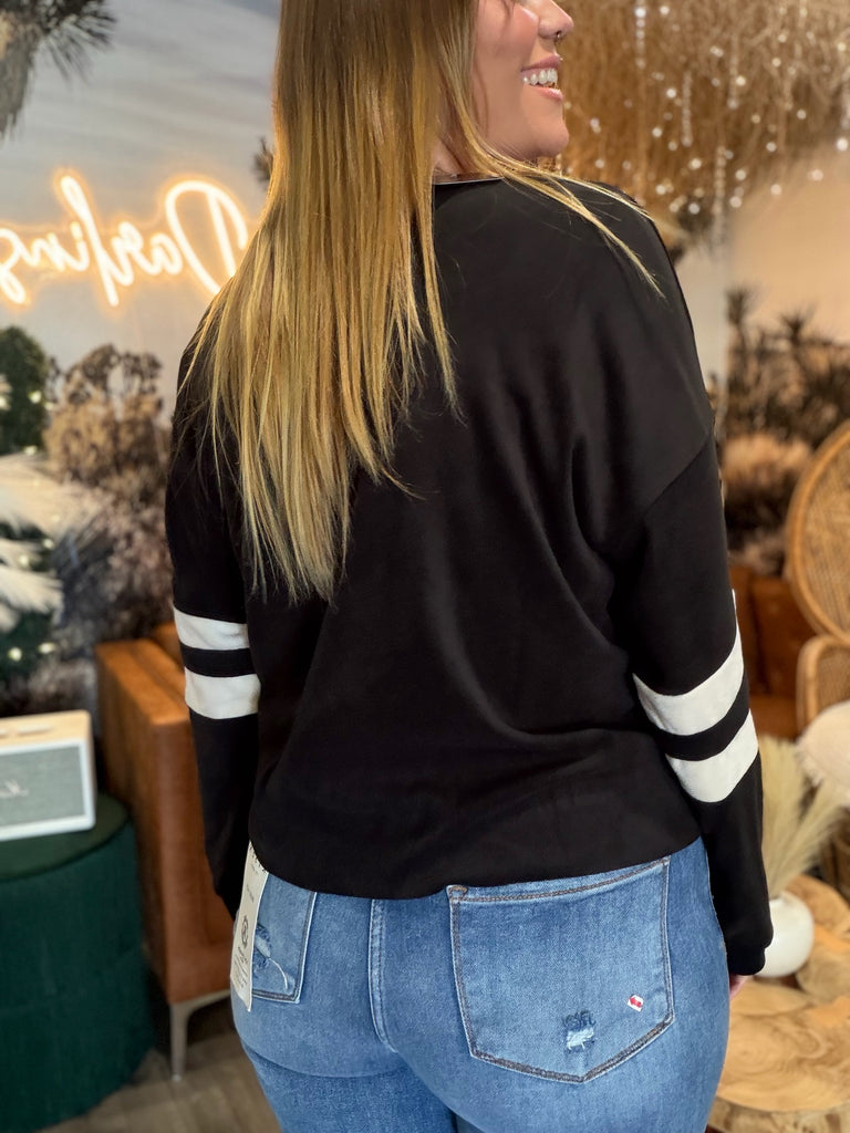On The Field Black Sweatshirt