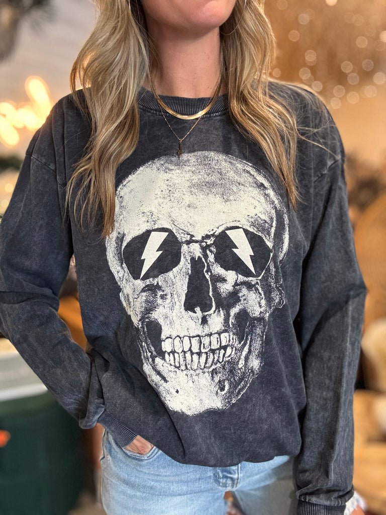 Skull Head Graphic Crewneck