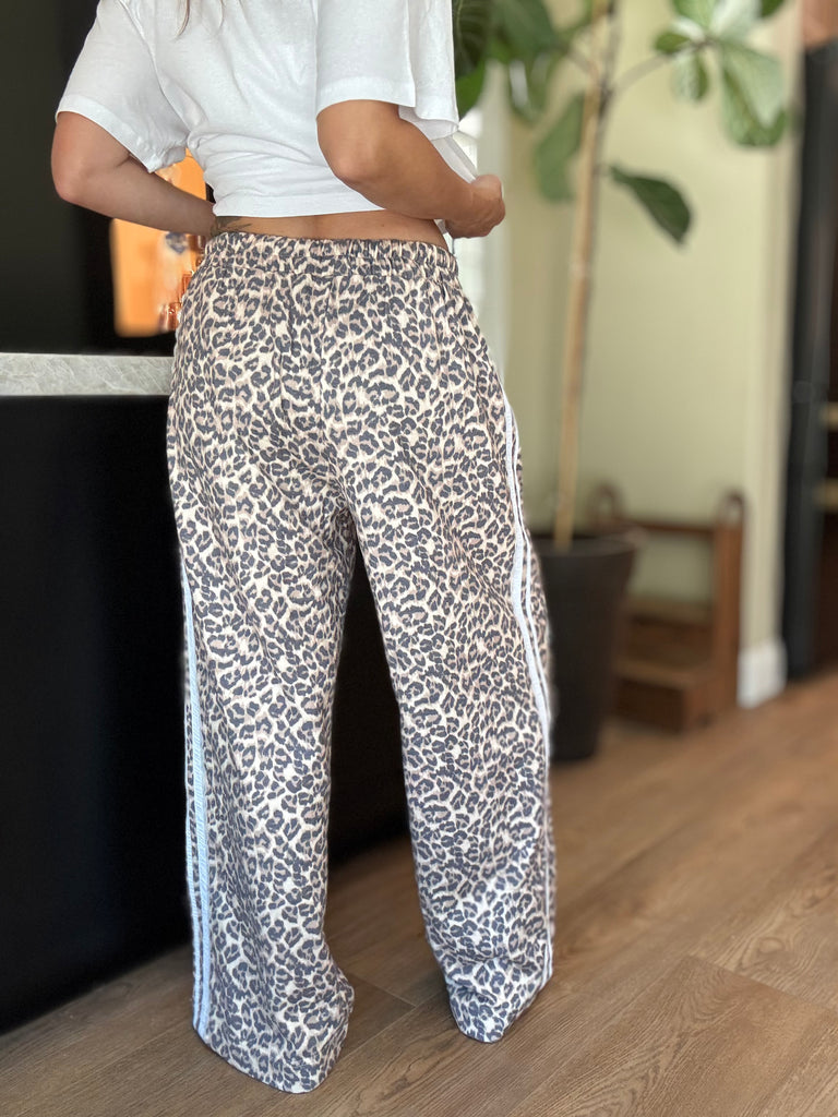 Leopard+Lace Track Pants
