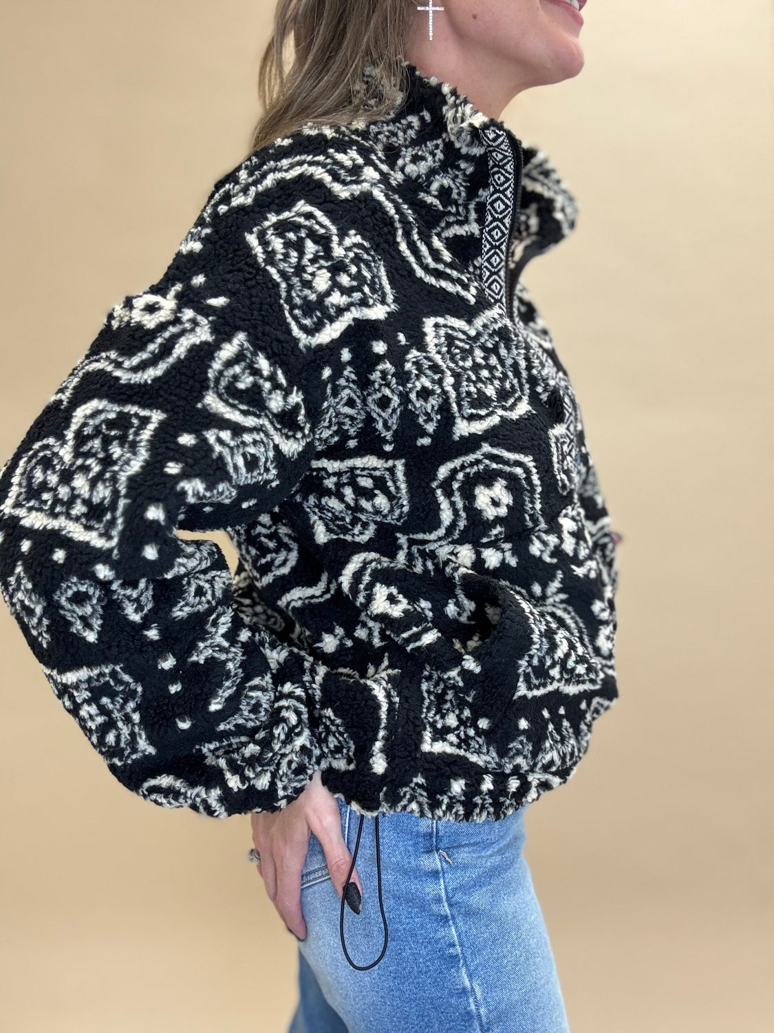 Paisley Sherpa Jacket