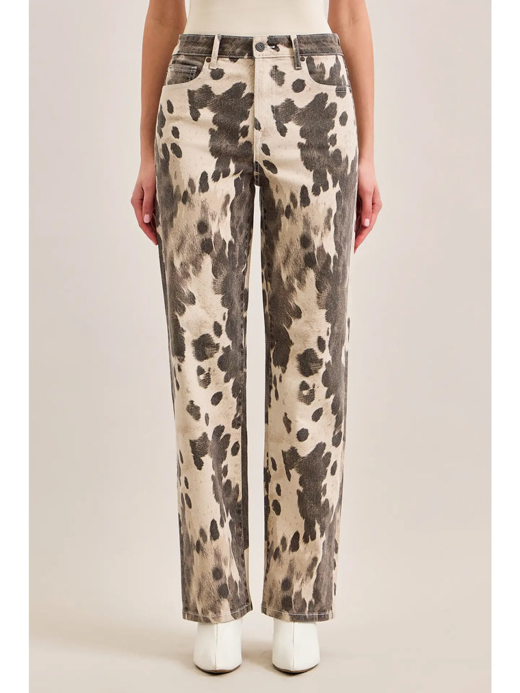 Saddle Up Cow Print Pants