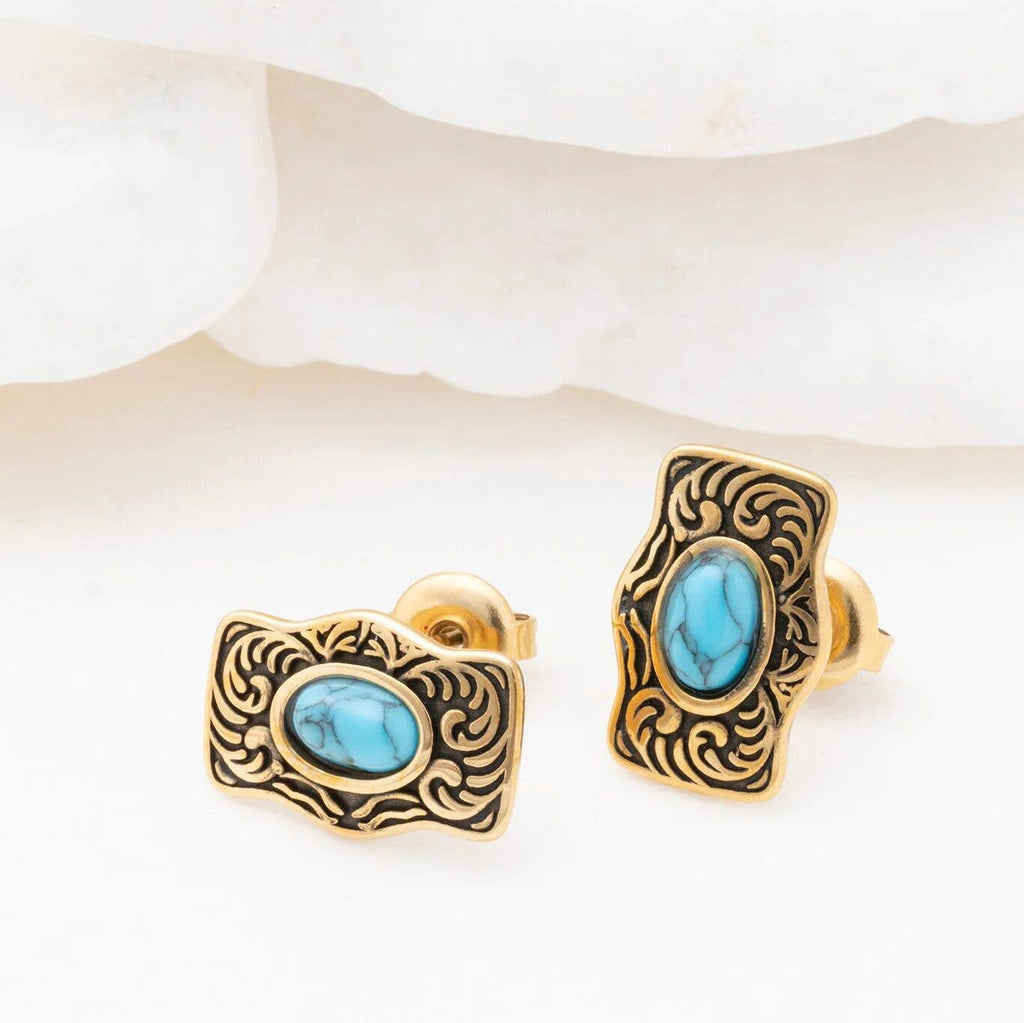 Buckle Stud Earrings