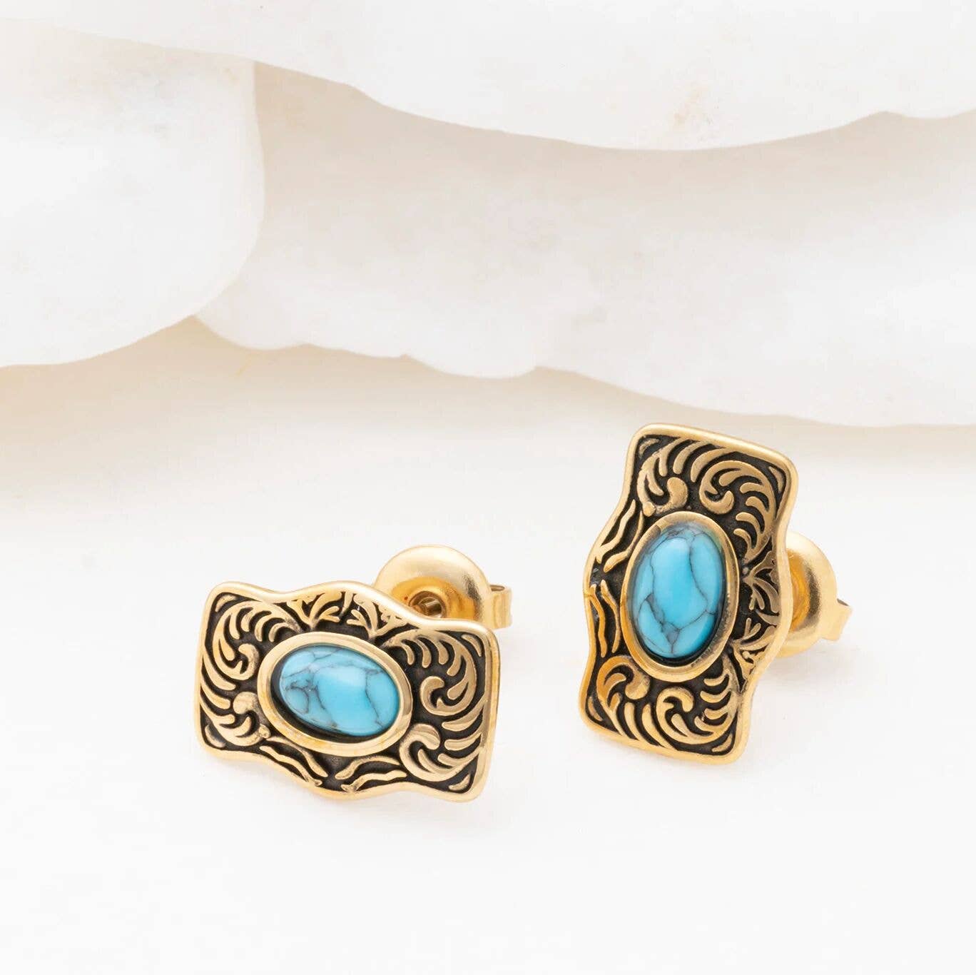 Buckle Stud Earrings