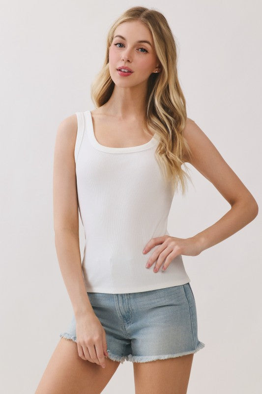 Evelyn Scoop Neck Tank Top