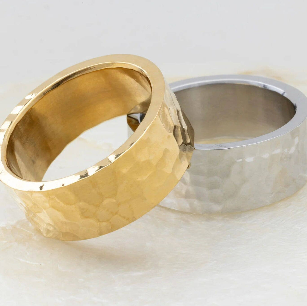 Hammered Gold Statement Ring