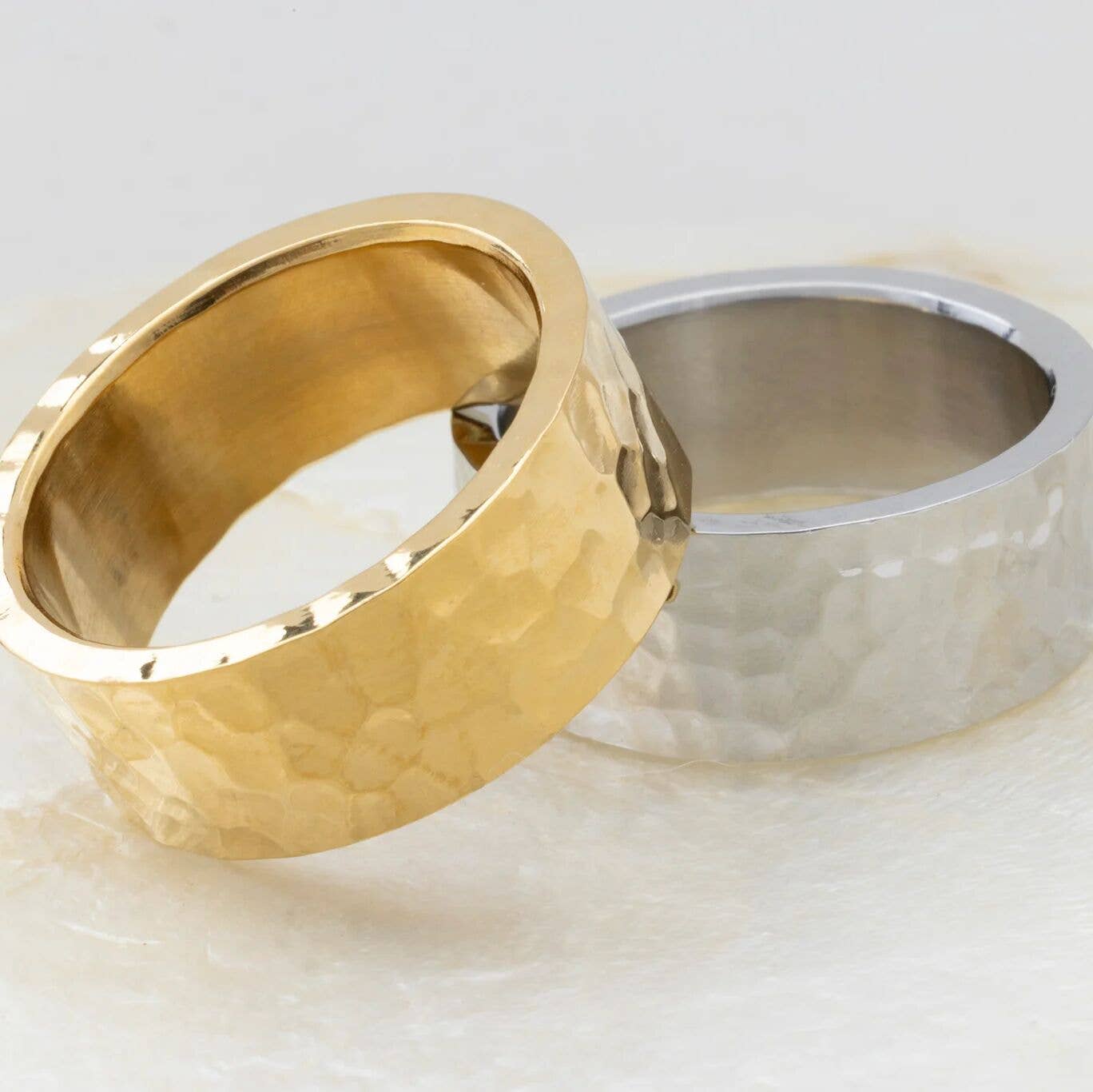 Hammered Gold Statement Ring