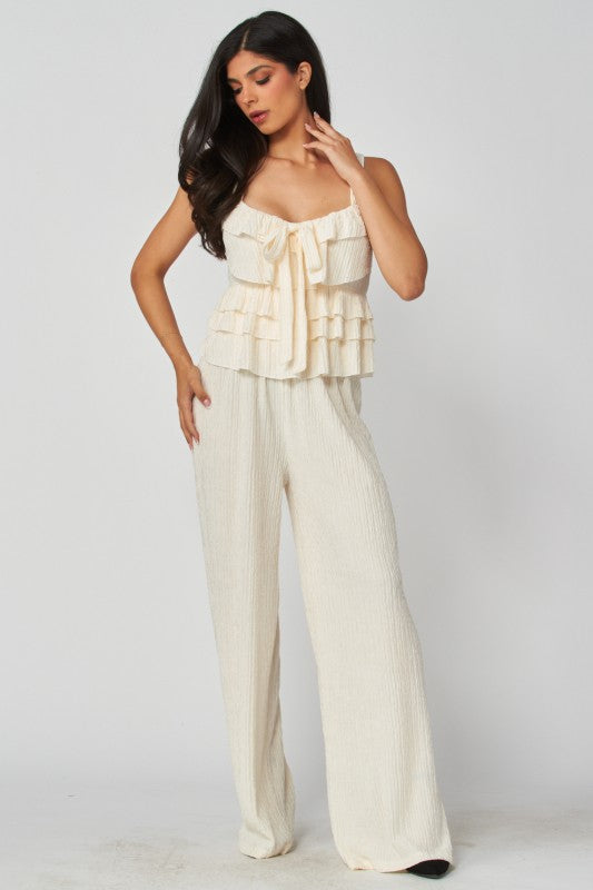 Seashell Ruffle Pant Set
