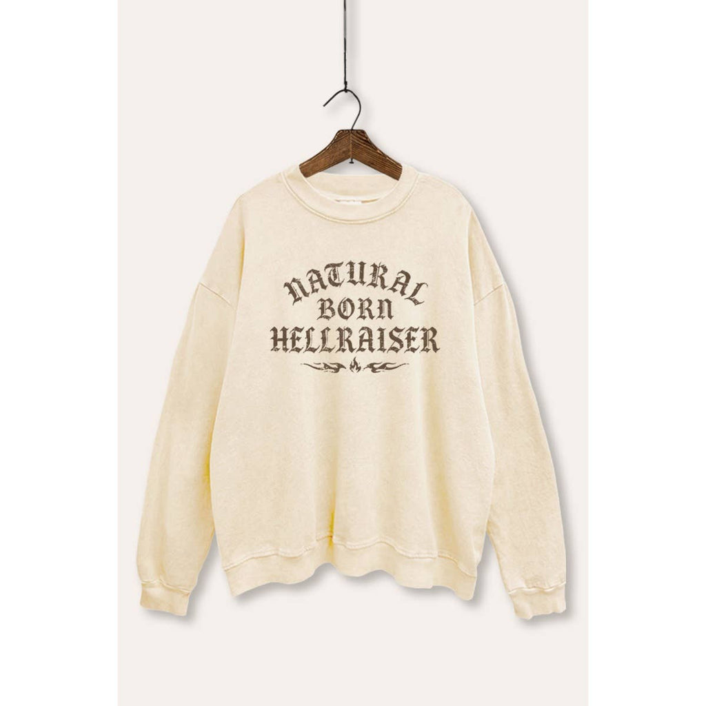Hellraiser Graphic Mineral Wash Sweatshirt