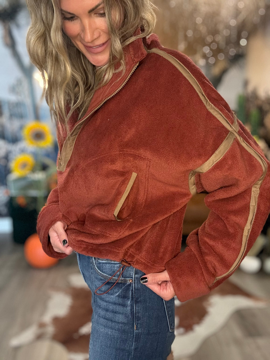 Desert Ember Fleece Pullover