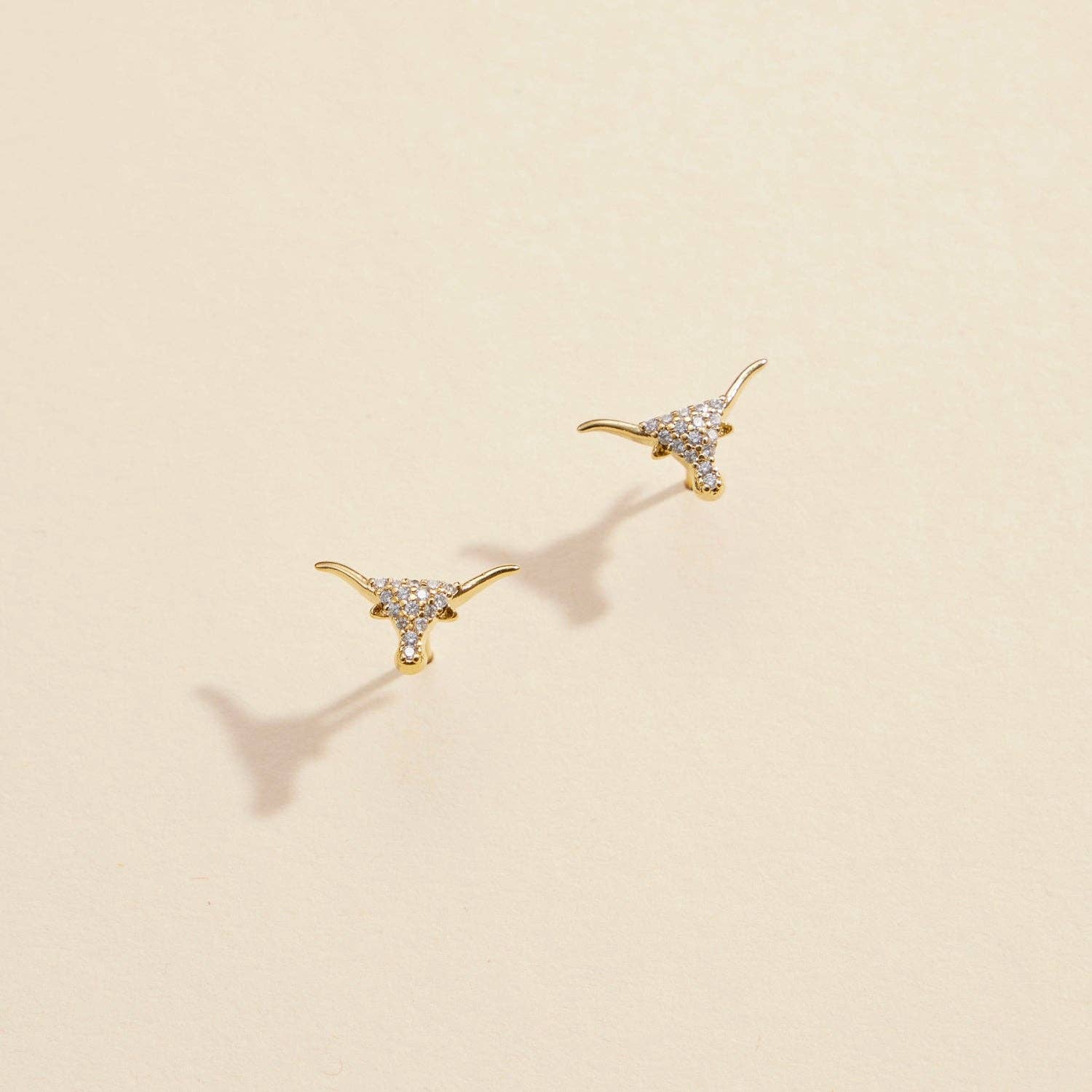 Bull Head Stud Earrings