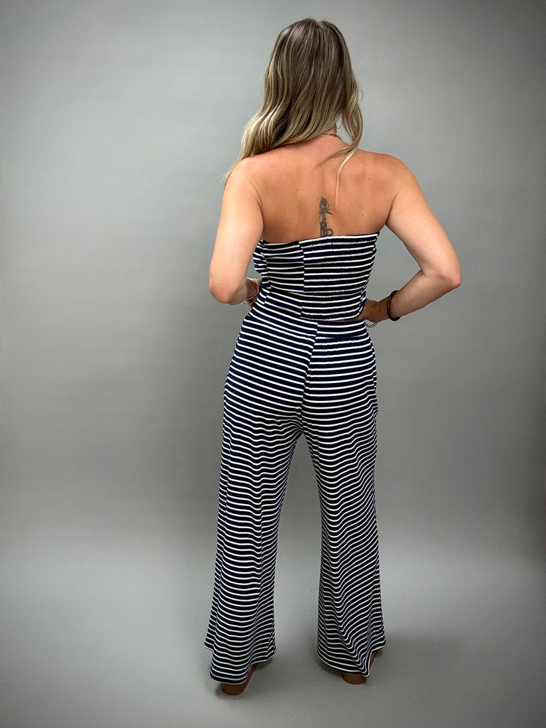 Jersey Girl Navy Stripe Set