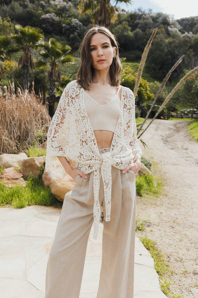 Crochet Floral Petal Kimono Wrap 🌼