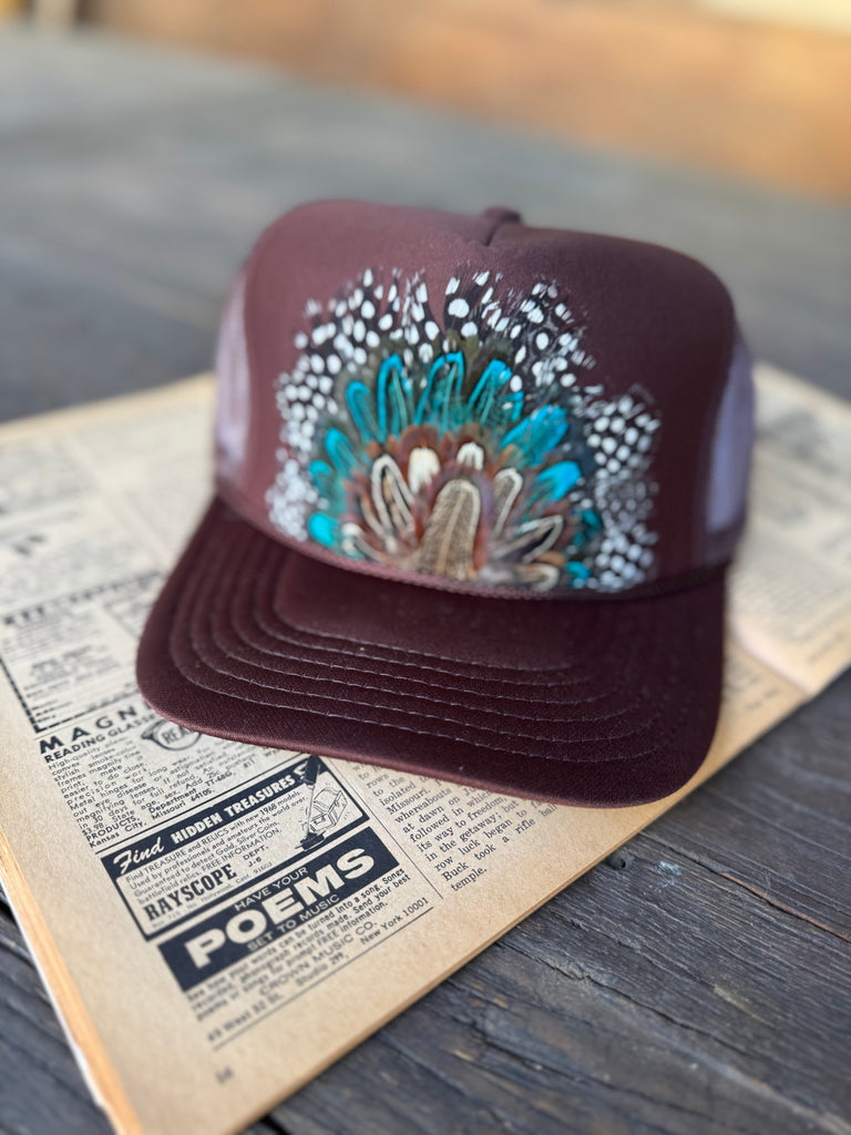 Feather Fan Trucker Hat