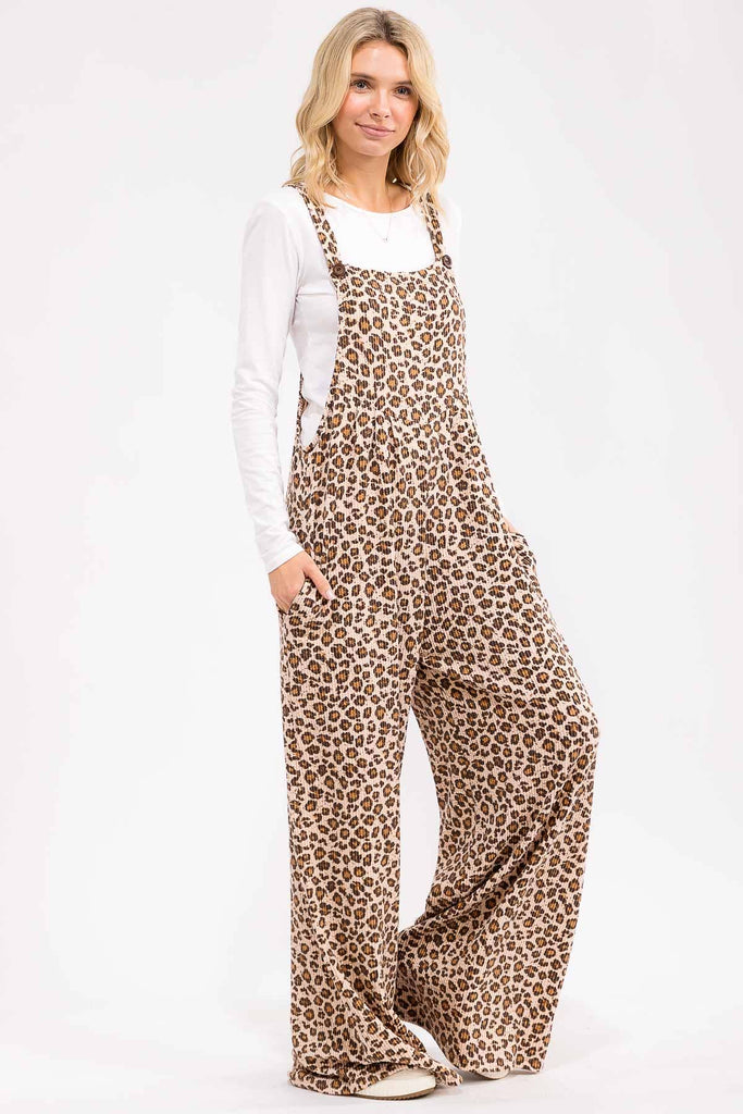 Wild Child Leopard Overalls