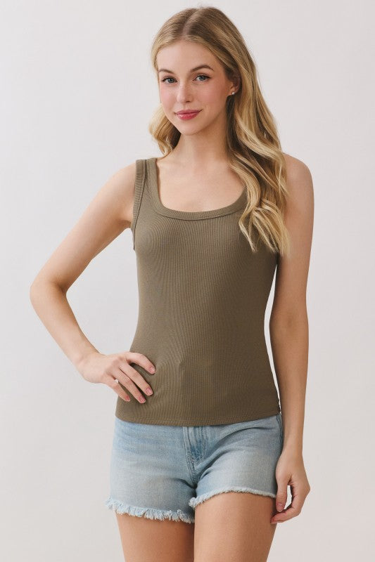 Evelyn Scoop Neck Tank Top