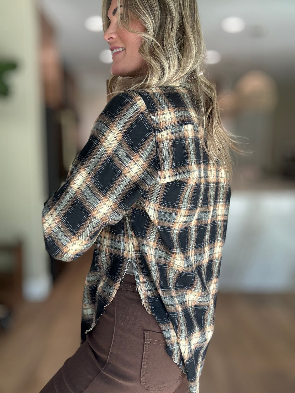 Belmont Side Slit Flannel