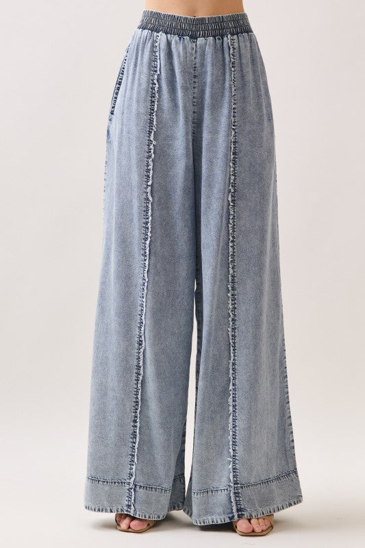 Tencel Wide Leg Pants