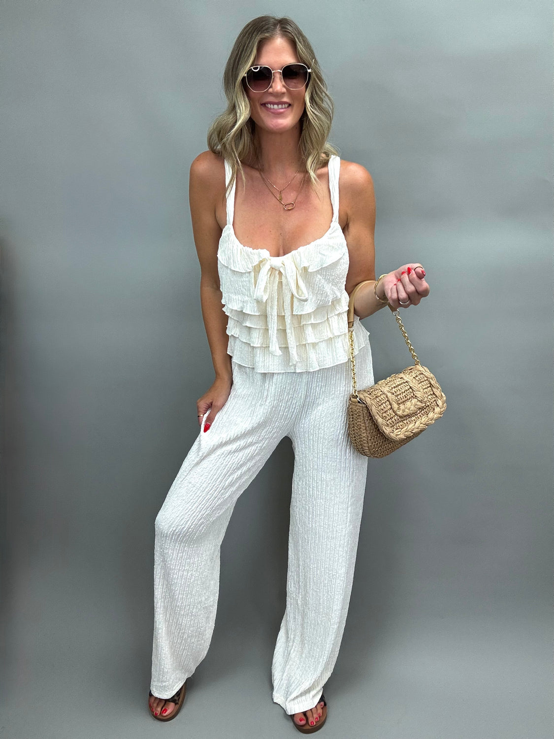 Seashell Ruffle Pant Set