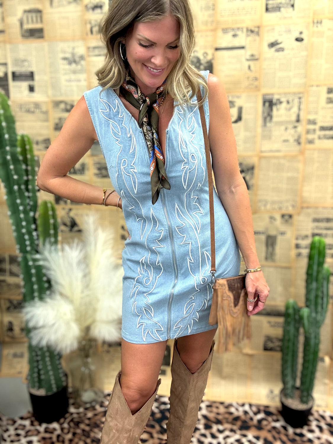 Western Stitch Denim Dress