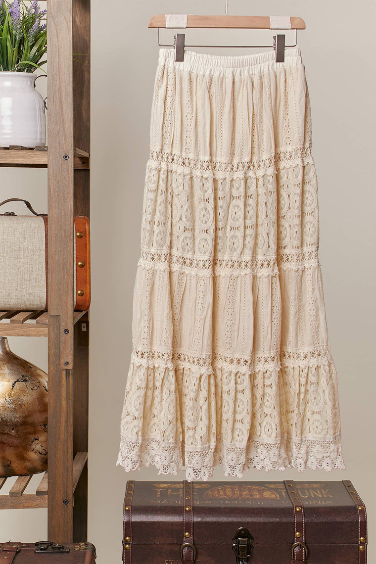 Annie Lace Maxi Skirt