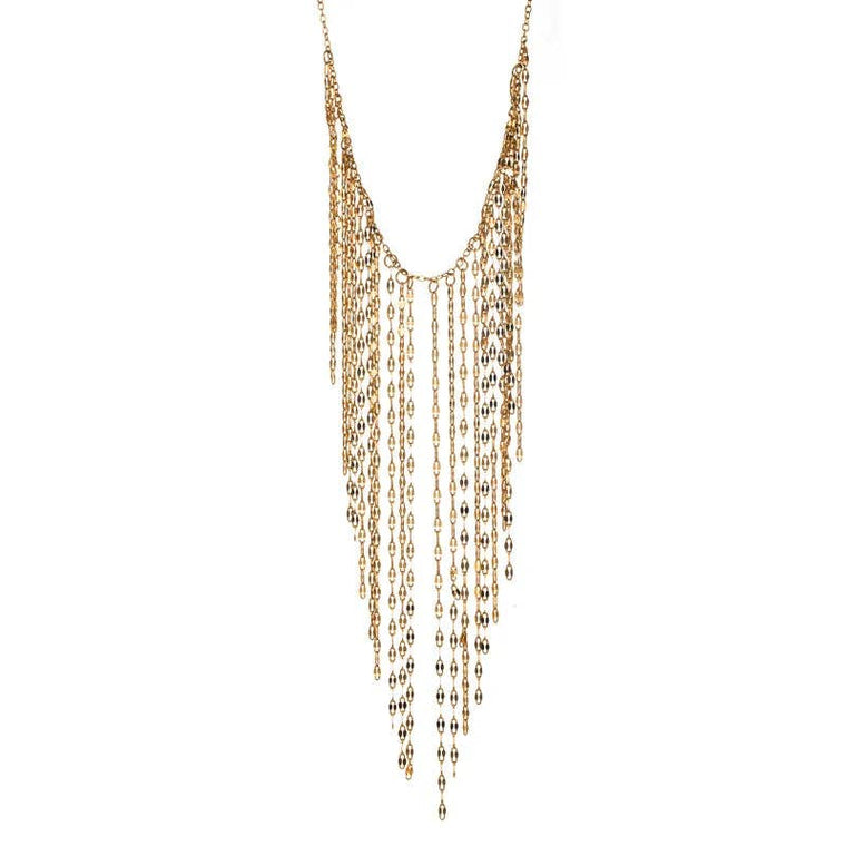 Festival Fringe Gold Necklace