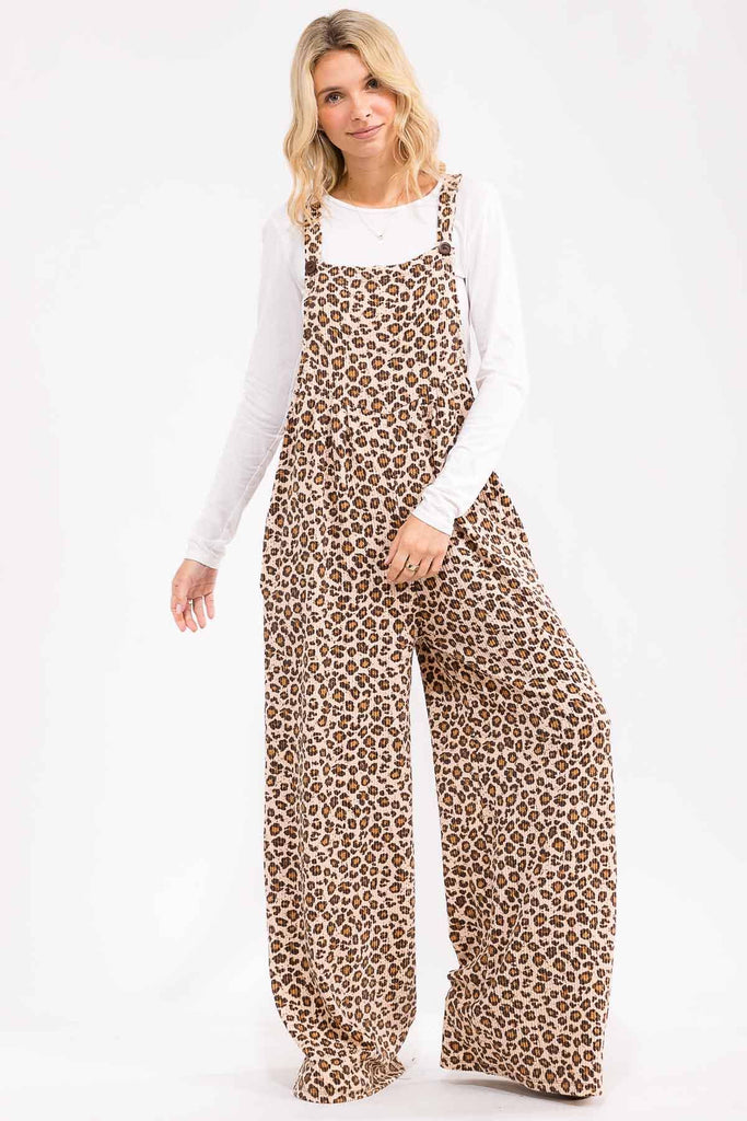 Wild Child Leopard Overalls