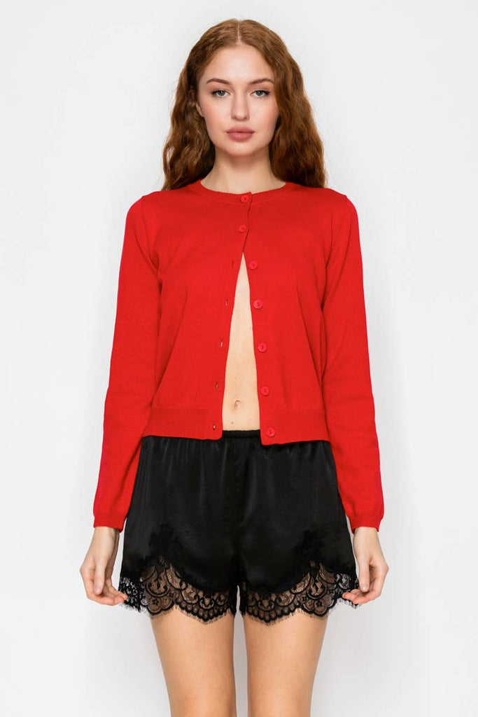 Satin Lace Trim Lounge Shorts