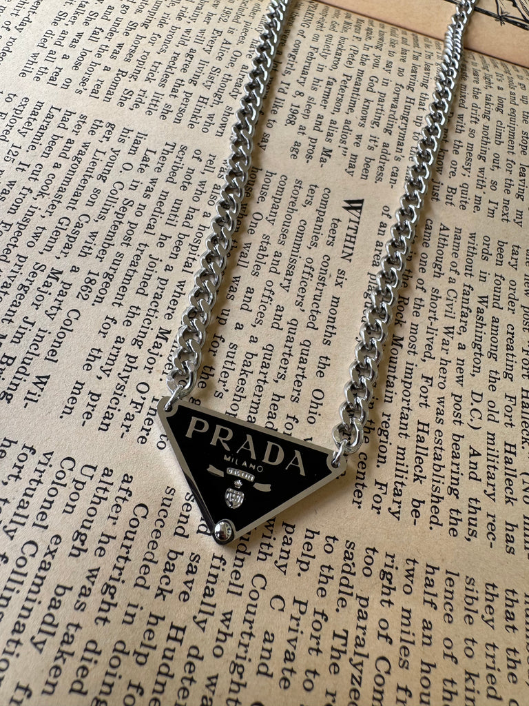 Up Cycled Prada Necklace