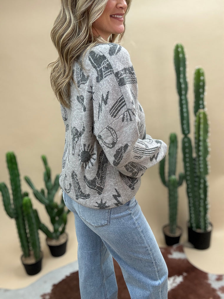 Wilder Western Oversized Sweater