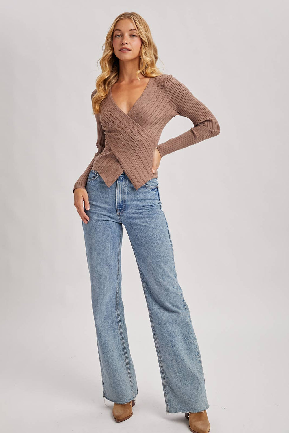 Cross My Heart Mocha Top