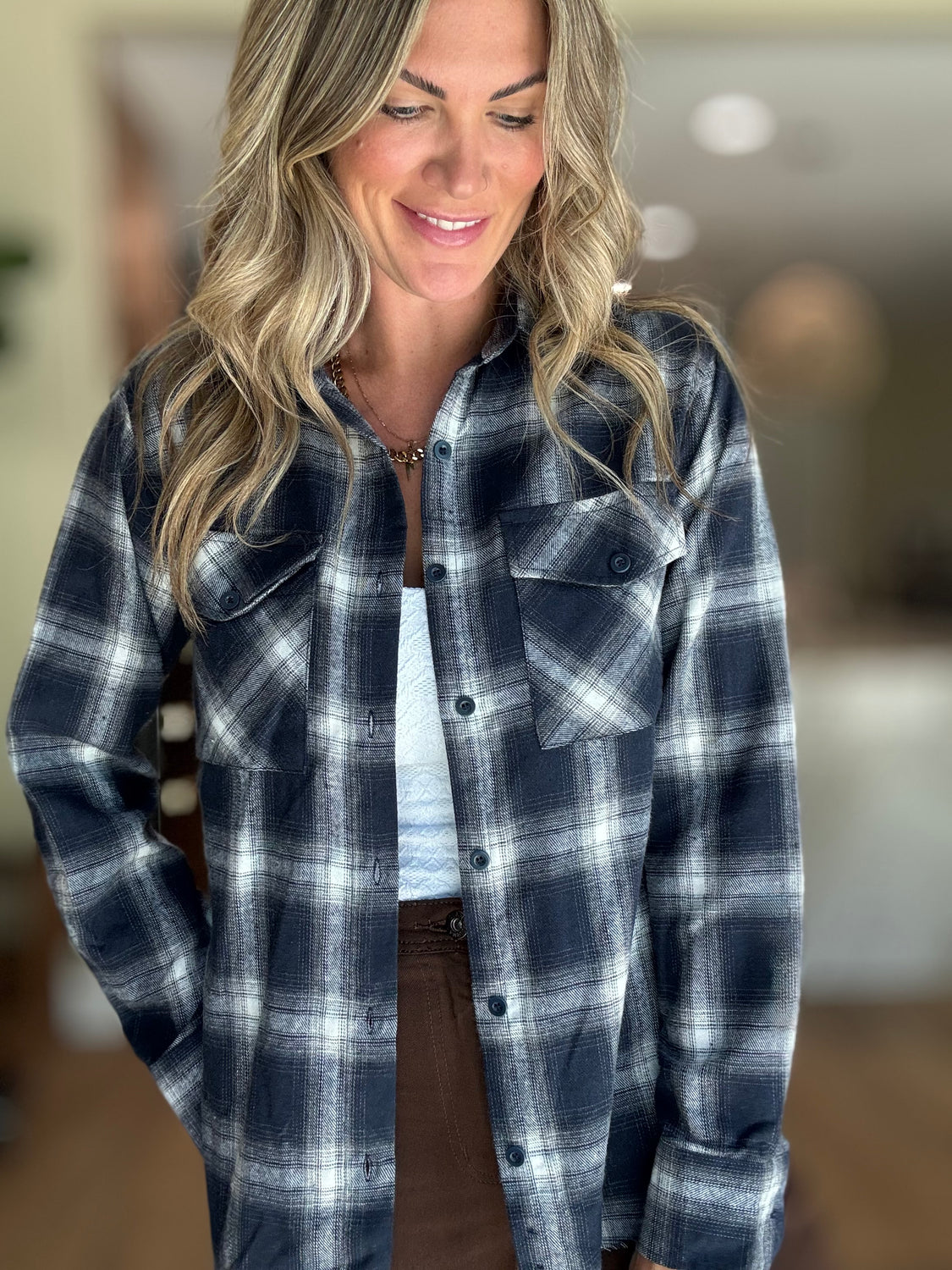Jaxon Side Slit Flannel