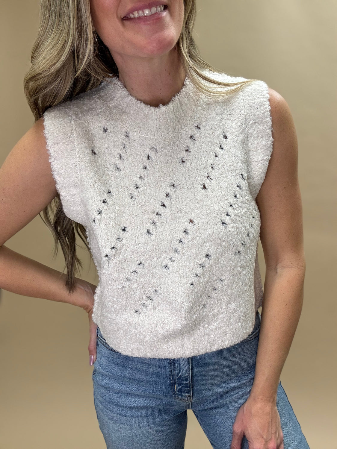 Oatmeal Sweater Vest