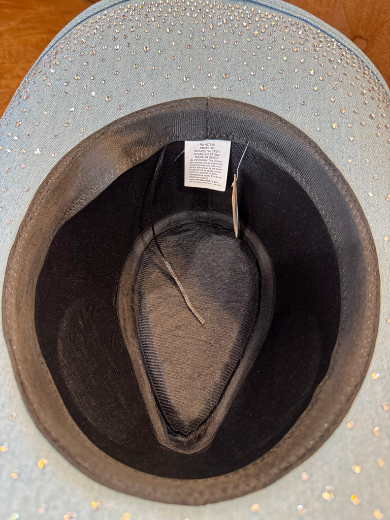 Denim + Diamonds Cowgirl Hat