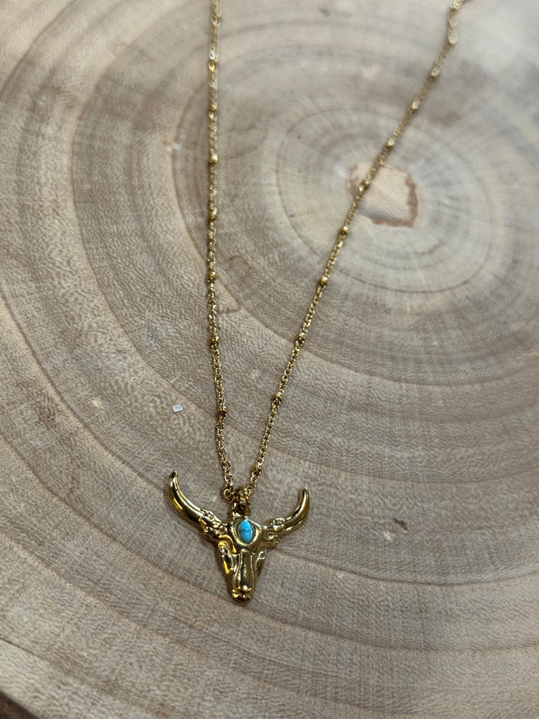 Long Horn Necklace