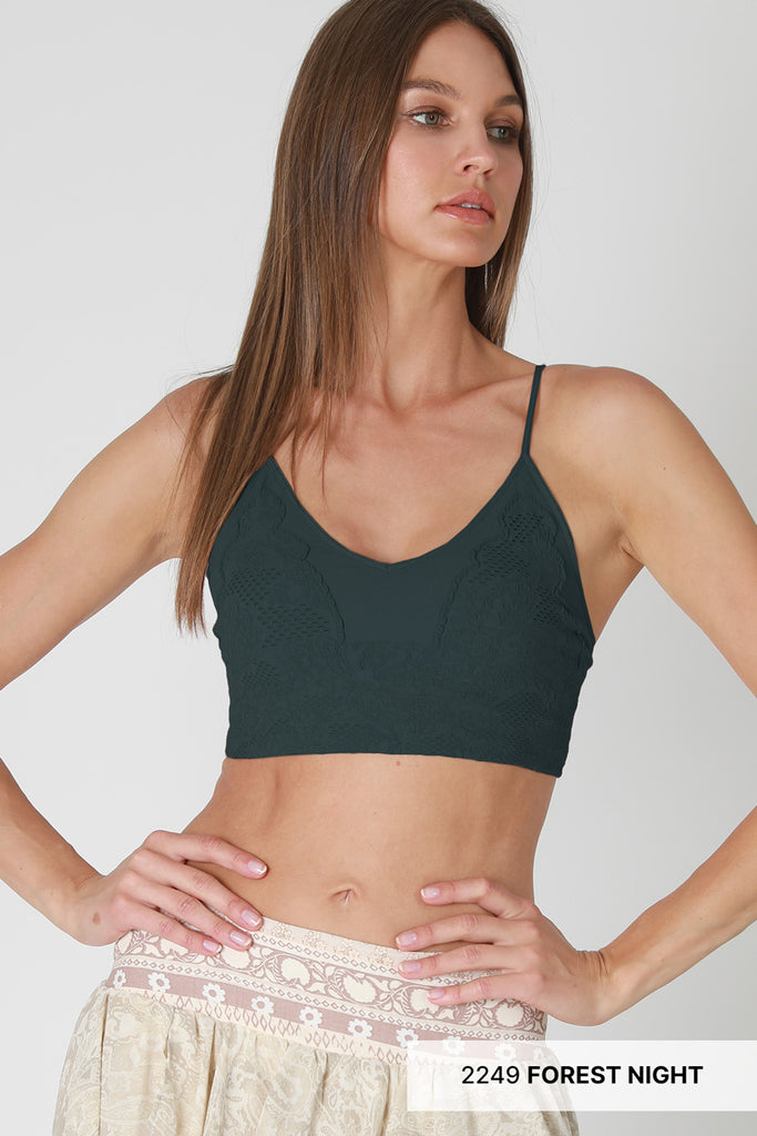V-Neck Lace Bralette