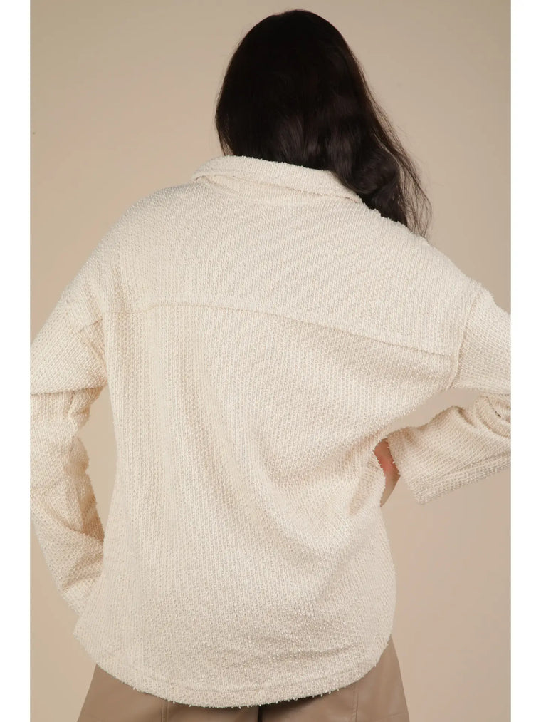 Buttercream Textured Pullover