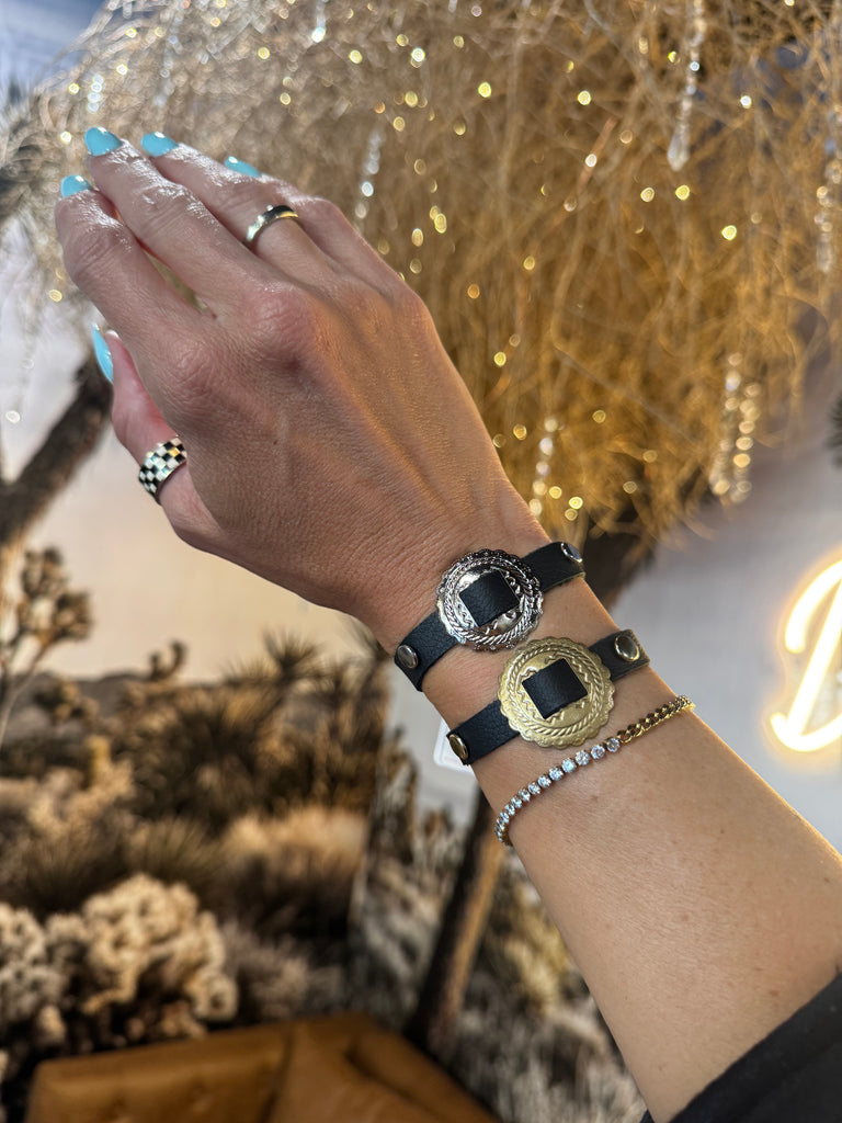 Sun Dial Concho Bracelet