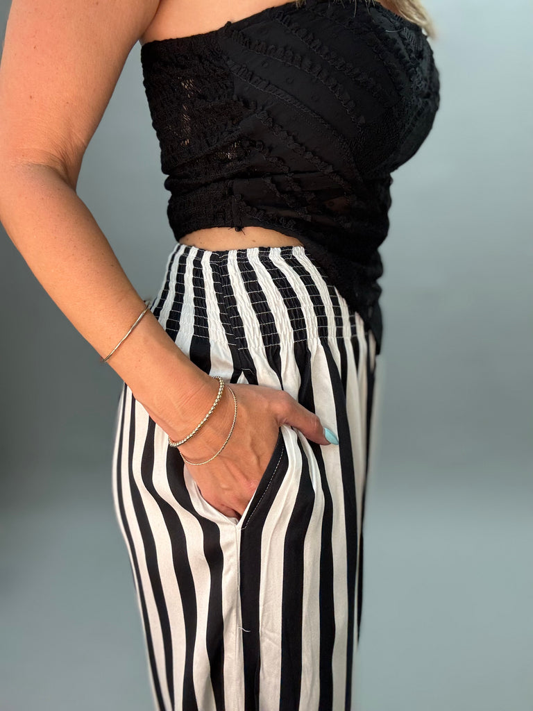 Anderson Stripe Wide Leg Pants