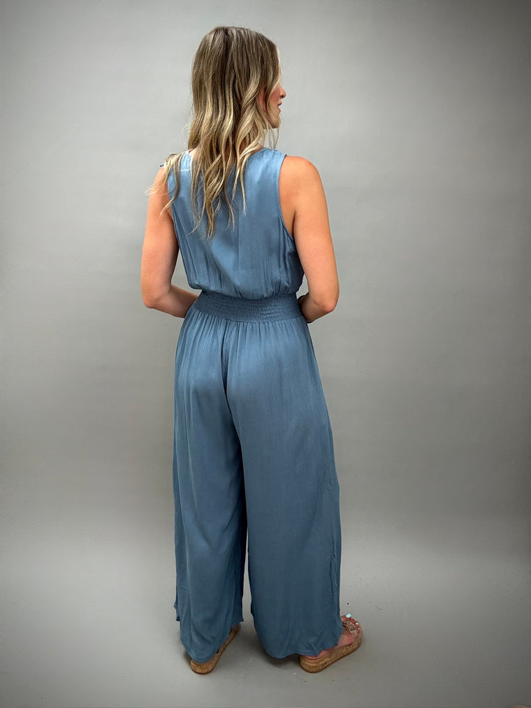 Tide Double Tie Front Jumpsuit