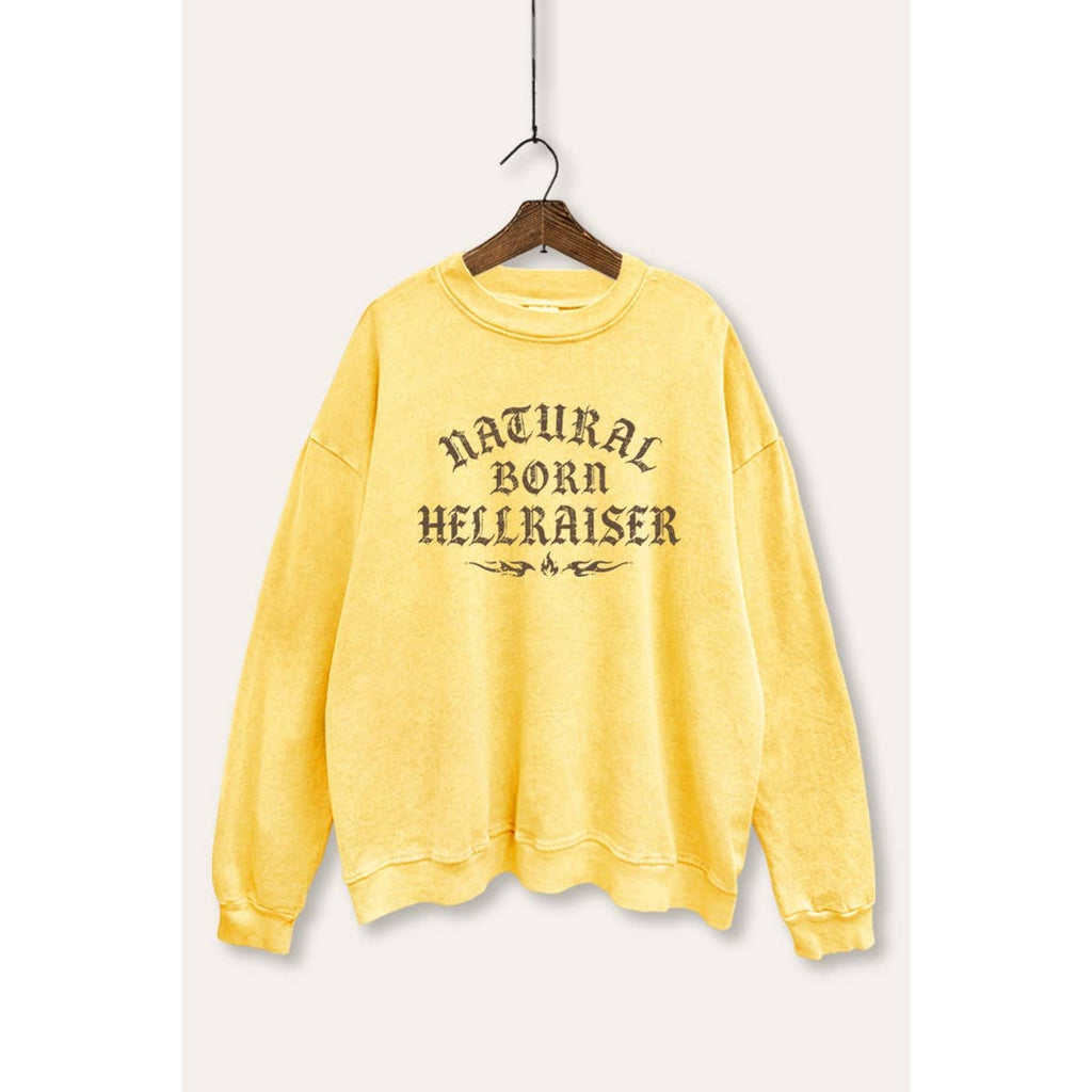 Hellraiser Graphic Mineral Wash Sweatshirt