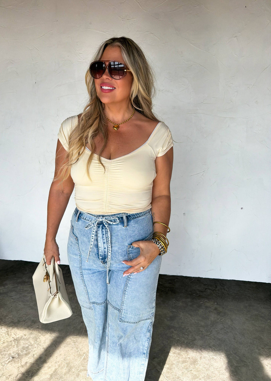 Out & About Cap Sleeve Top
