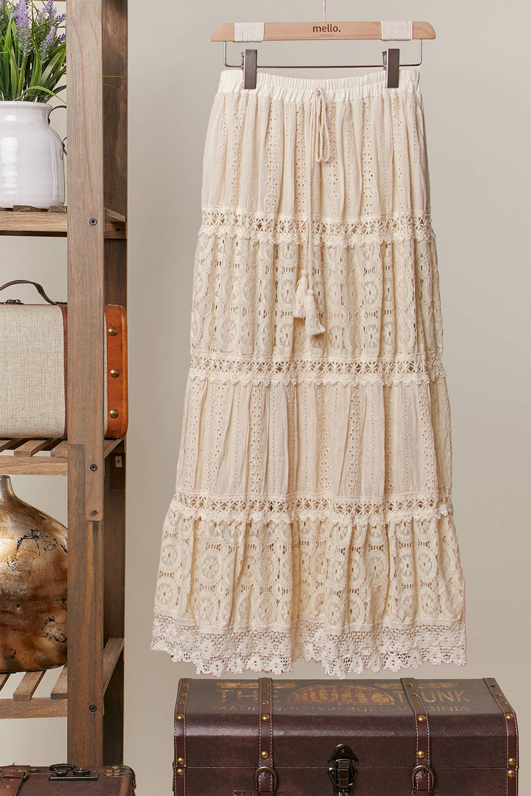 Annie Lace Maxi Skirt