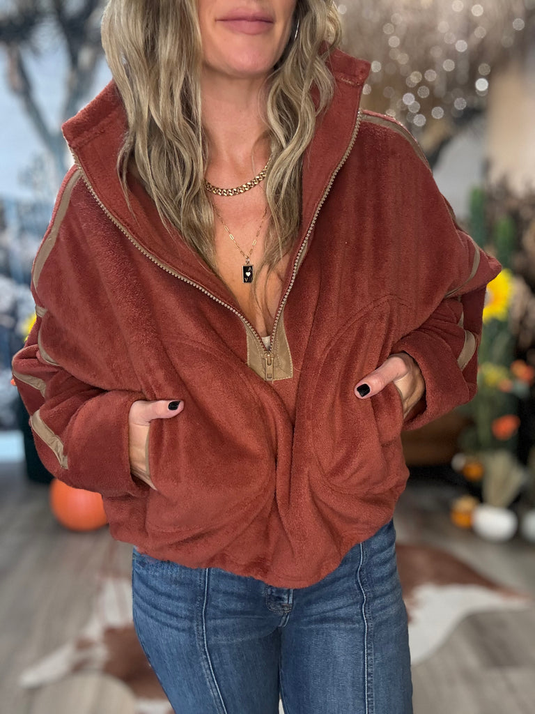 Desert Ember Fleece Pullover