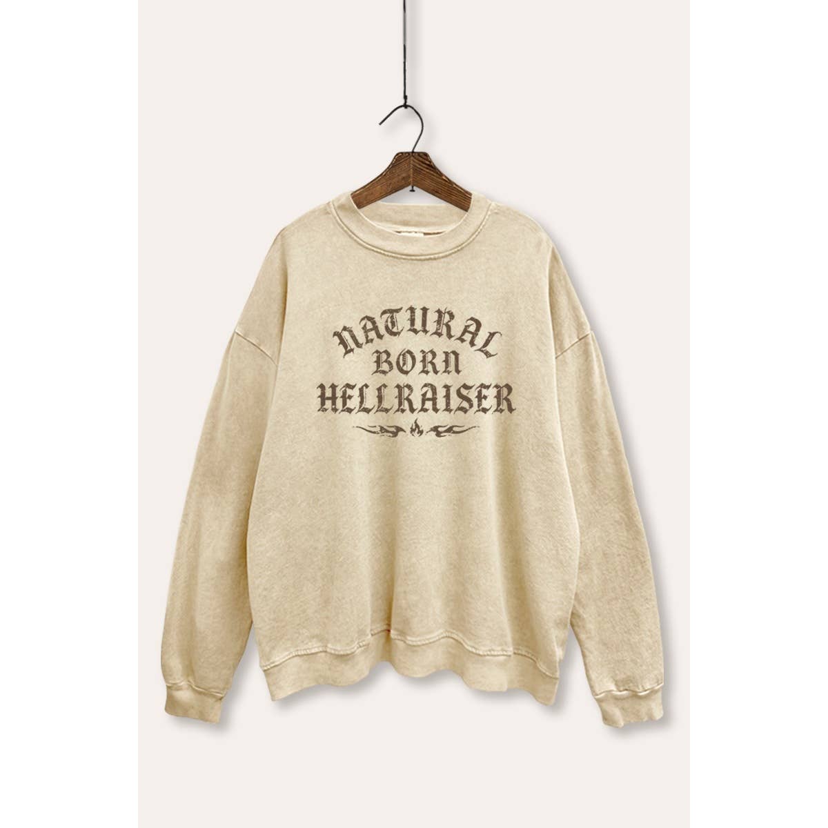Hellraiser Graphic Mineral Wash Sweatshirt