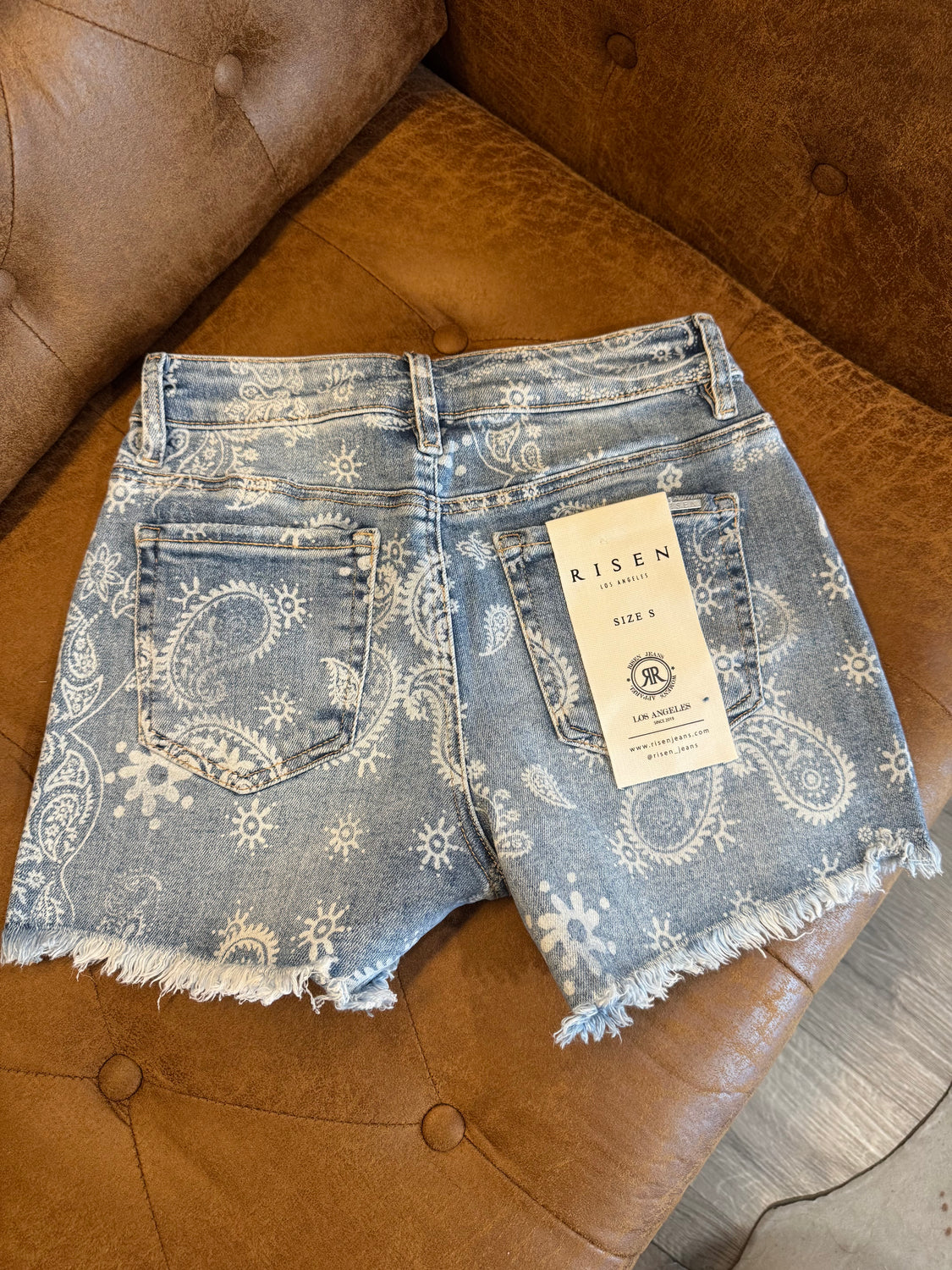 Perfectly Paisley Risen Shorts